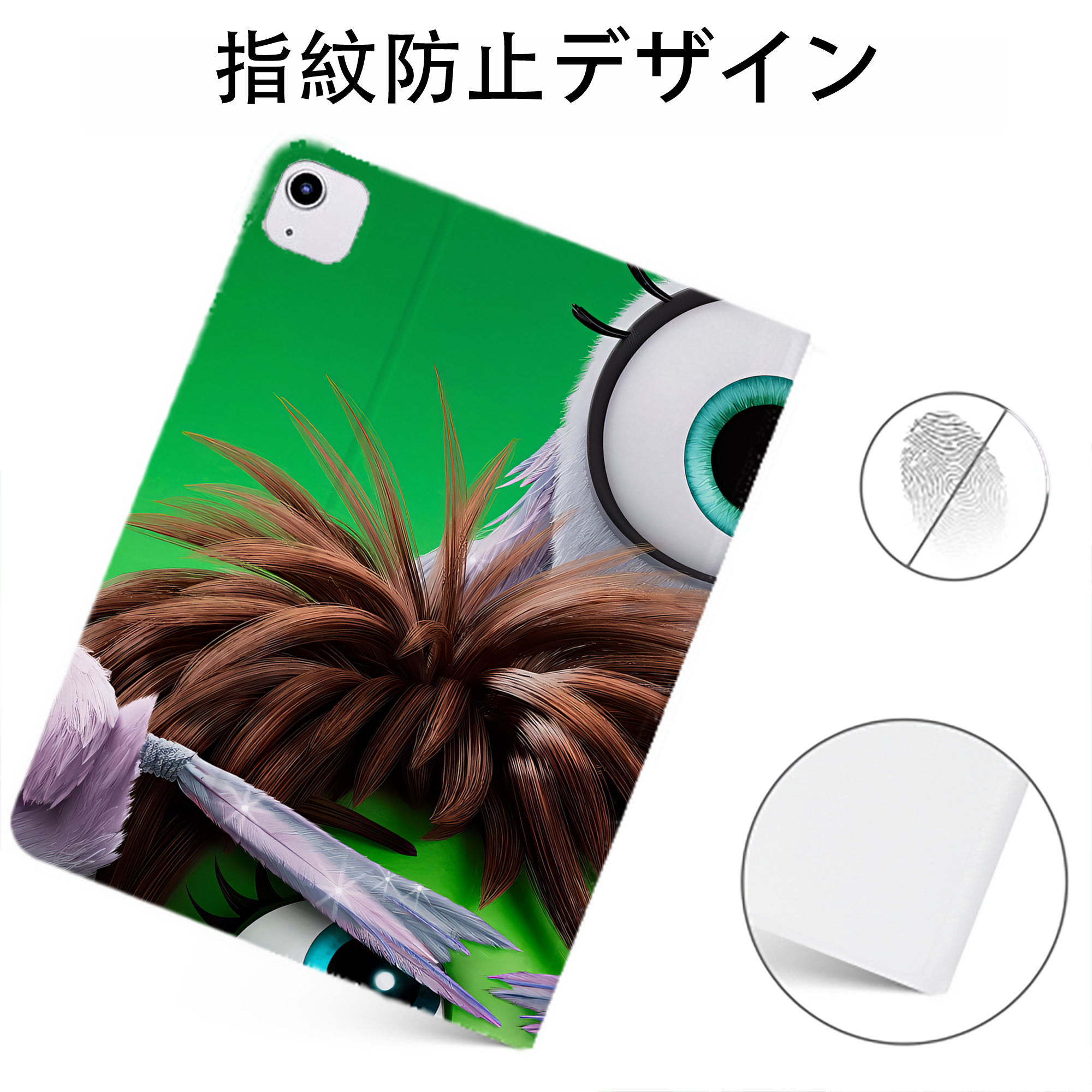 （画像用） Angry Birds アングリーバード IPadケース ペンホルダー付き ブックスタイルデザイン